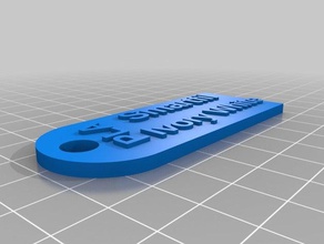 ivory white filament sample tag 3d printer accessories customized 3d print model - Mito3D