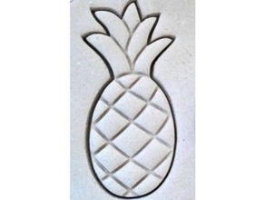 pineapple cookies cutter kitchen dining cookie 3d print model - Mito3D