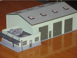 ho scale yard operations buildings structures 3d print model - Mito3D