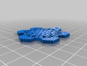 snowflake morgan interactive art customized 3d print model - Mito3D