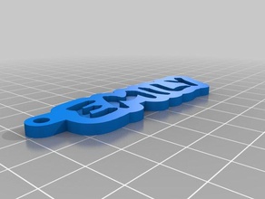 emily llaveros personalizado 3d print model - Mito3D