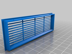 air vent 4mm door thickness 3d printing 3d print model - Mito3D