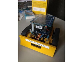 Pflug-Platte zumo chassis in der Robotik arduino uno scharf sharp gp2y0a21yk 3d print model - Mito3D