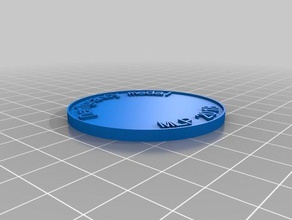 demigrancy medal 2018 coins badges customized 3d print model - Mito3D