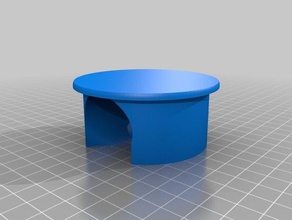meine angepasste parametrische Rohr-cap Teile 3d print model - Mito3D