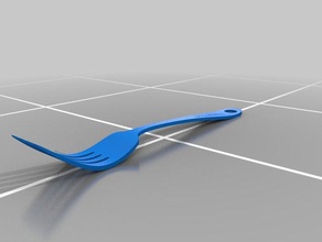 customized fork keychain 3d printing 3d print model - Mito3D
