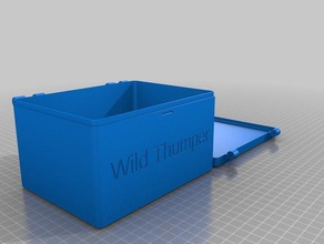 my customized hinged box organization 3d print model - Mito3D