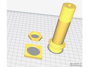 cr-10 spool holder smaller diameter 3d printer accessories creality mount 3d print model - Mito3D