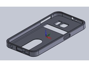 galaxy s6 flexible tpu case mobile phone 3d print model - Mito3D