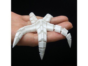 flexible starfish toy game accessories 3dprinting isolid 3d print model - Mito3D