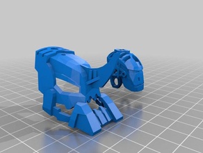 corroder máscara construção brinquedos bionicle lego 3d print model - Mito3D