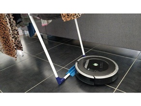 clothes horse stopper robot vacuum irobot roomba customizable household supplies barrier freecad 3d print model - Mito3D