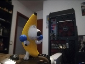 peanut butter jelly time sculptures banana brian dog family guy 3d print model - Mito3D