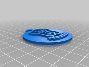 tiare chefe do laboratório de portachiavi a arte chaveiro medaglia medalhão 3d print model - Mito3D