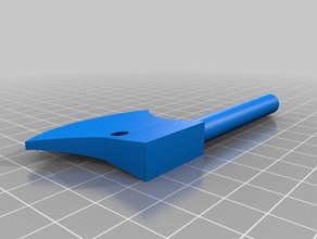 ascia portachiavi art keychain 3d print model - Mito3D