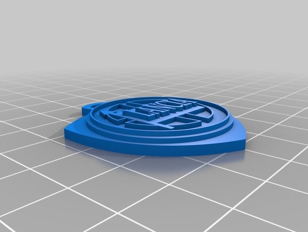 portachiavi lancia chaveiro arte 3D print model - Mito3D