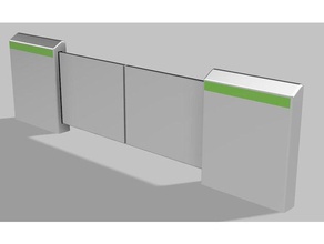 yamanote line screen door jr east buildings structures subway train 3d print model - Mito3D