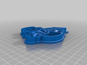 pupazzo di neve con lo stampino cucina pranzo natale cookiecutter 3d print model - Mito3D