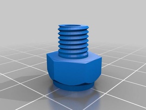 jgaurora a5 bowden motor de filamento adaptador conector m8 m6 partes paso a 3d print model - Mito3D