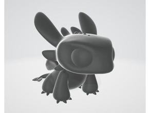 toothless cute figurine keychain toys games howtotrainyourdragon httyd 3d print model - Mito3D