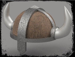 casque viking accessoires 3d print model - Mito3D