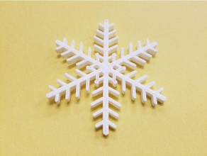 snowflake basic ornament decor
