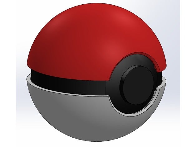 pokemon pokeball sahne Garabet git oyuncak 3D print model - Mito3D