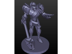 warforged cleric creatures dd dnd dnd5e dungeons dragons magic mini miniature minis robot tabletop gaming rpg 3d print model - Mito3D
