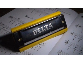 l'harmonica de soutien la musique l'amérique americain américain amrique briand pays le titulaire l'instrument lucas usine prsentoir rangeur 3d print model - Mito3D