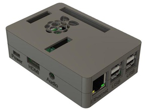 raspberry pi custodia logo screwlesstooless design l'elettronica box caso 3 3d print model - Mito3D