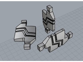 replicator brick puzzles stargate 3d print model - Mito3D