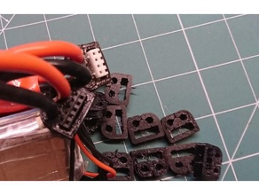battery balance plug clip fixer 2 1 3s 4s lipo rc vehicles cable 3d print model - Mito3D