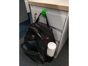 drawer hook office bag holder workshop 3d print model - Mito3D