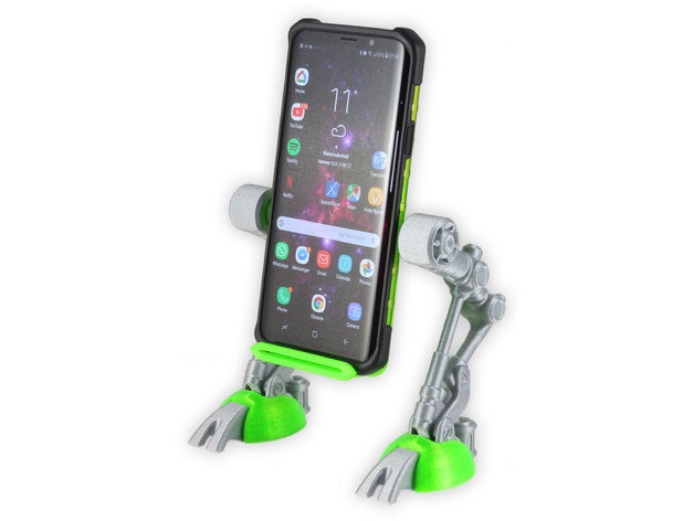phone walker mobile android logo stand galaxy s9 handy halter holder iphone nsfw plus samsung smartphone 3D print model - Mito3D