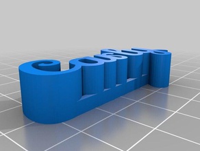 carly nome del tag sculture personalizzato 3d print model - Mito3D