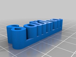 saliha nome del tag sculture personalizzato 3d print model - Mito3D