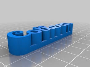 colleen name tag sculptures customized 3d print model - Mito3D