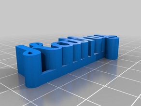 kathy nome del tag sculture personalizzato 3d print model - Mito3D