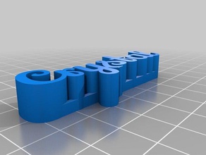 crystal nombre de la etiqueta las esculturas personalizado 3d print model - Mito3D