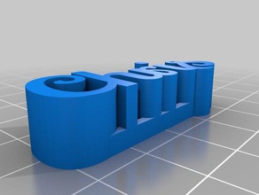 chris nome del tag sculture personalizzato 3d print model - Mito3D