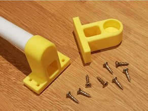 Halterung 20mm Durchmesser PVC-Rohr Organisation 3d print model - Mito3D