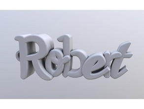 robert keychain keychains llavero 3d print model - Mito3D