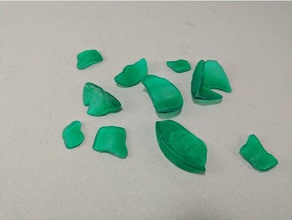 broken bottle makers mark prop toy game accessories alchemist boardgame clue dnd dungeons dragons fantasy gaming glass mystery pathfinder tabletop token wargaming 3d print model - Mito3D