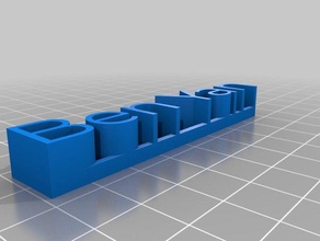isim etiketi heykeller özelleştirilmiş 3d print model - Mito3D