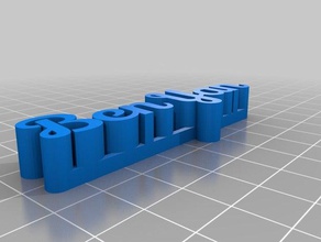 name tag sculptures customized 3d print model - Mito3D