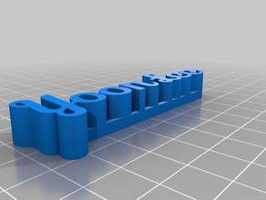 il nome del tag sculture personalizzato 3d print model - Mito3D