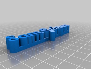sg nome tag sculture personalizzato 3d print model - Mito3D