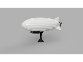 blimp zeppelin stand vehicles airship no support 3d print model - Mito3D