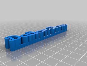ds-name-tag Skulpturen angepasst 3d print model - Mito3D