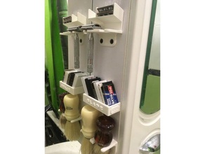 tıraş makinesi 2 stand banyo bıçak jilet tutucu standı rockwell 3d print model - Mito3D
